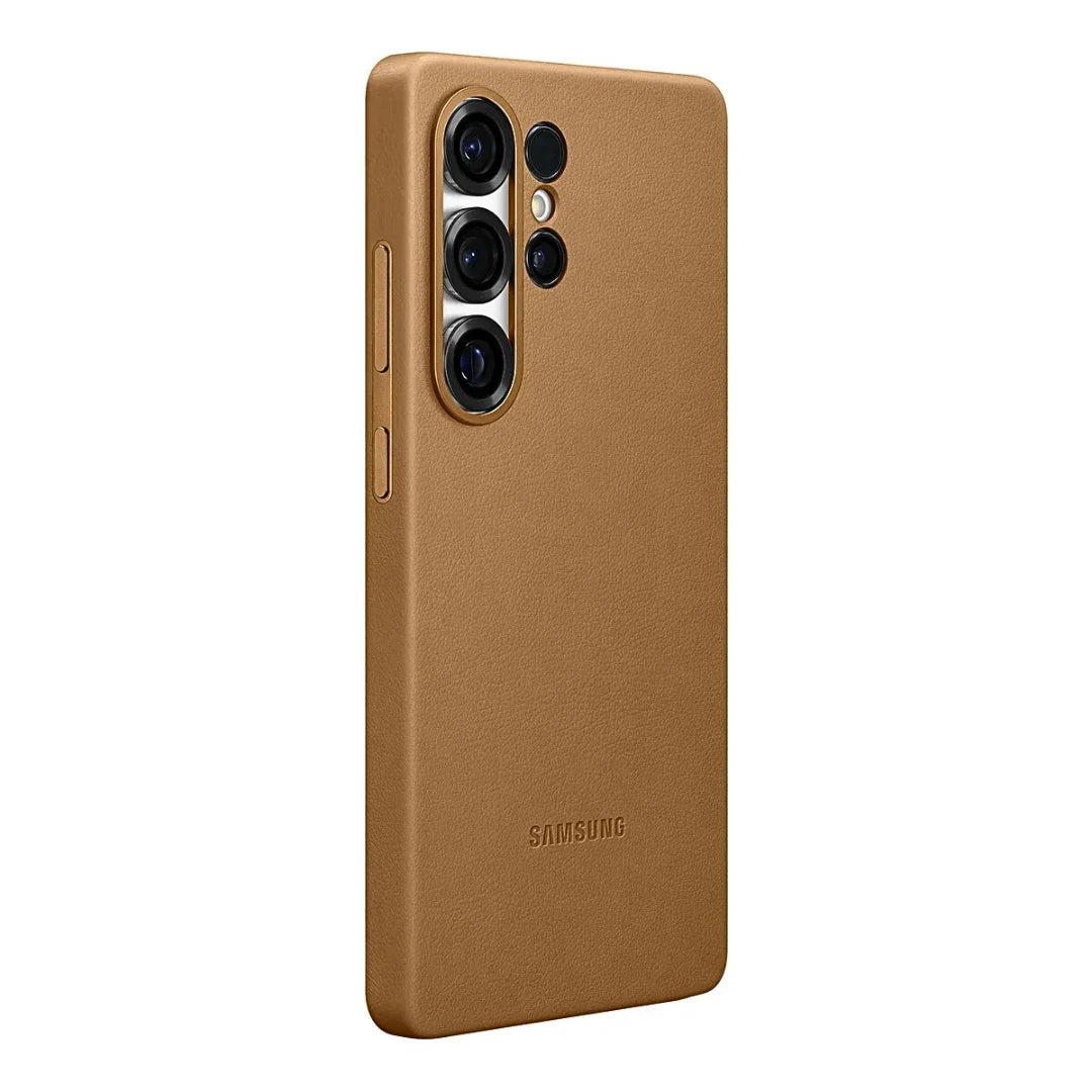 Original Samsung Metal Button Leather Case  - New Arrival.