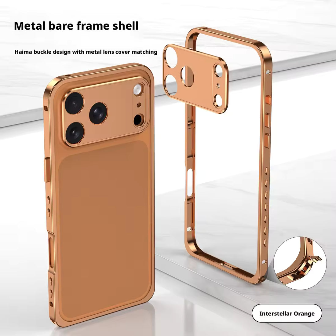 Metal Bumper - iPhone orange