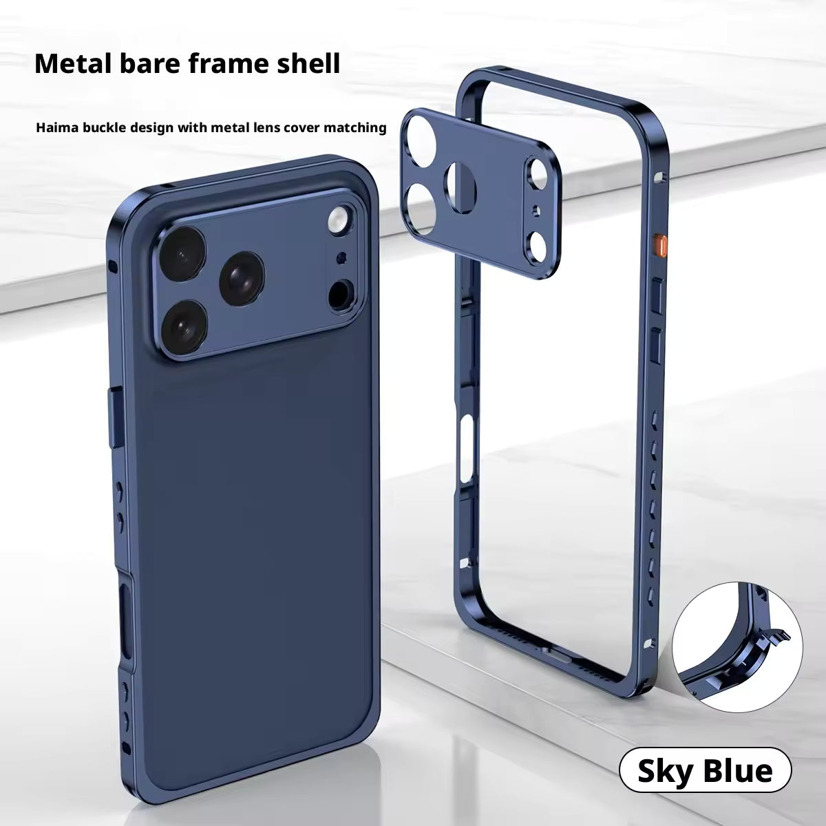 Metal Bumper - iPhone blue