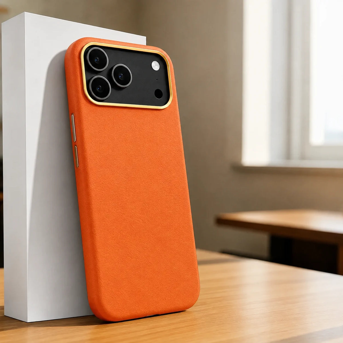 Magnetic Leather Defense Case – Premium Protection with Luxury
