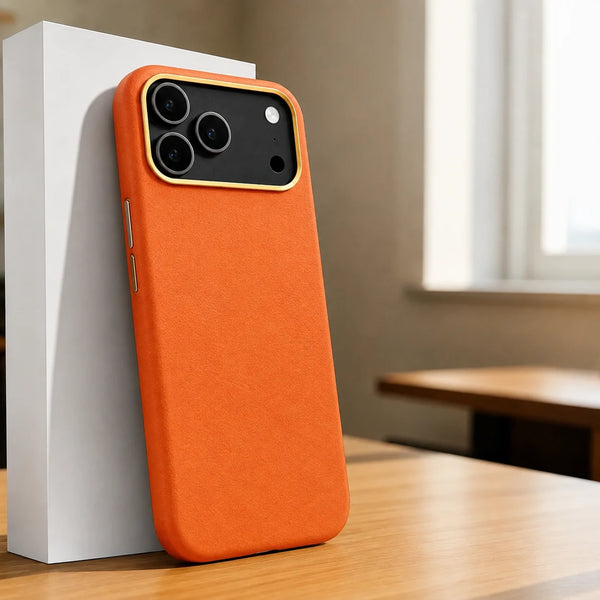 Magnetic Leather Defense Case – Premium Protection with Luxury