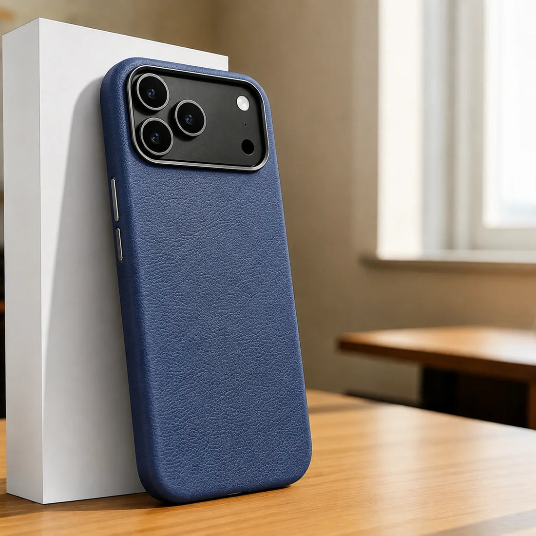 Magnetic Leather Defense Case – Premium Protection with Luxury