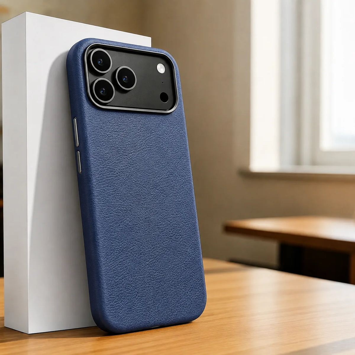Magnetic Leather Defense Case – Premium Protection with Luxury