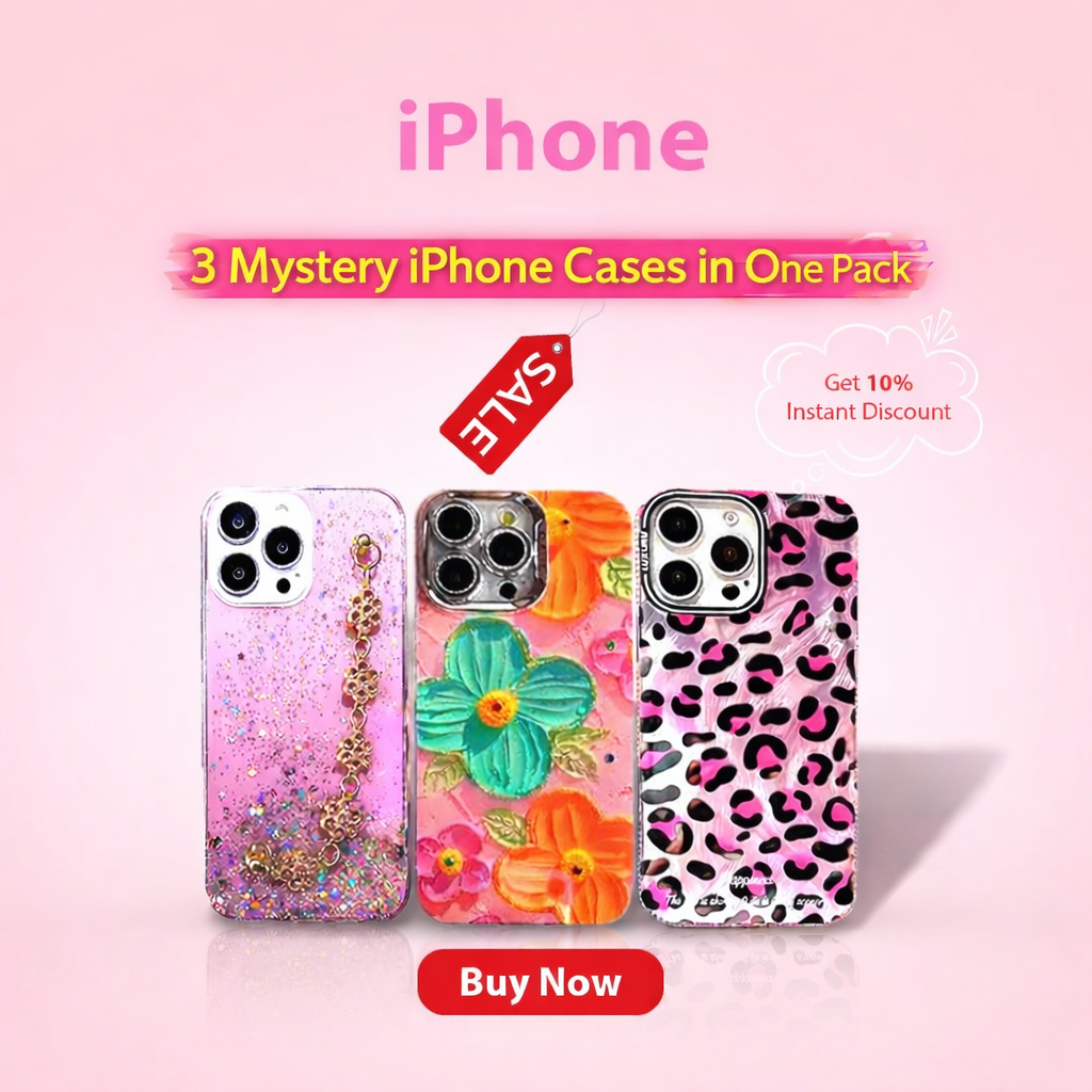 3 mystery phone cases for girls with cute and trendy designs