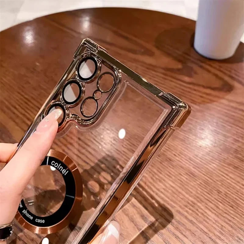 Crystal Armor Magnetic Ring Holder Case – Samsung