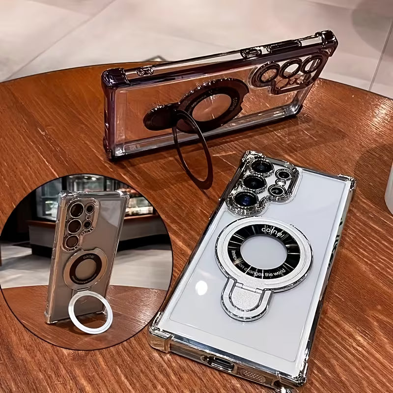 Crystal Armor Magnetic Ring Holder Case – Samsung