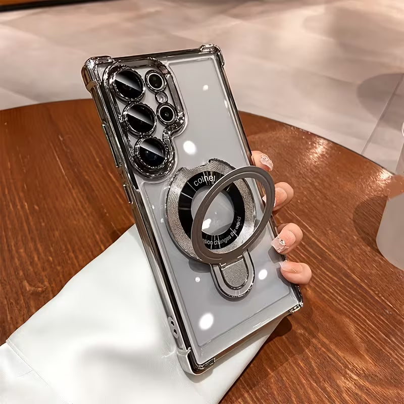 Crystal Armor Magnetic Ring Holder Case – Samsung