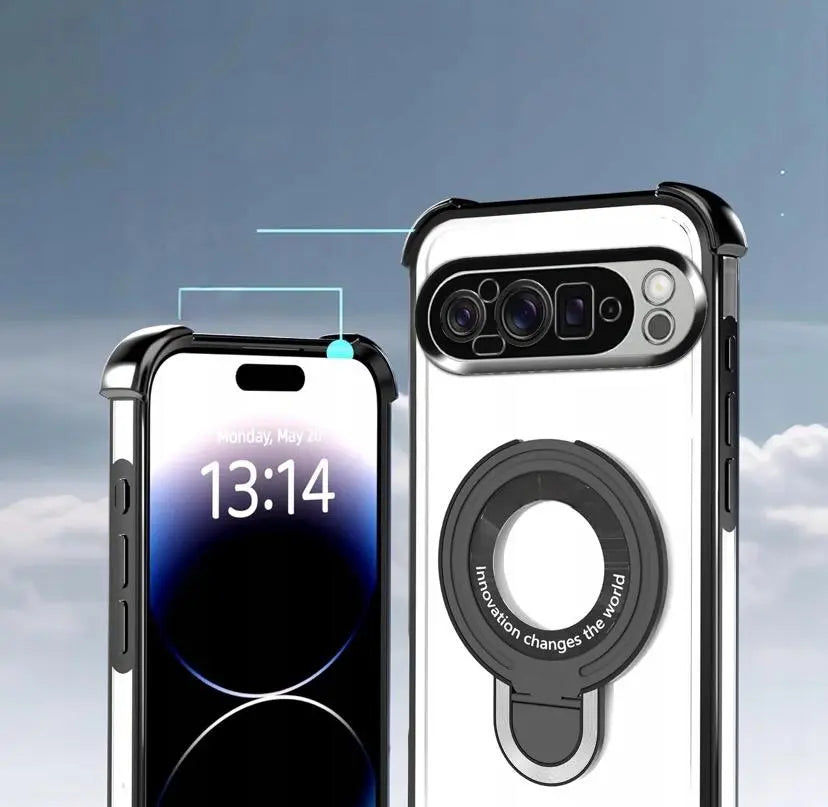 Crystal Clear Ring Stand Protective Case