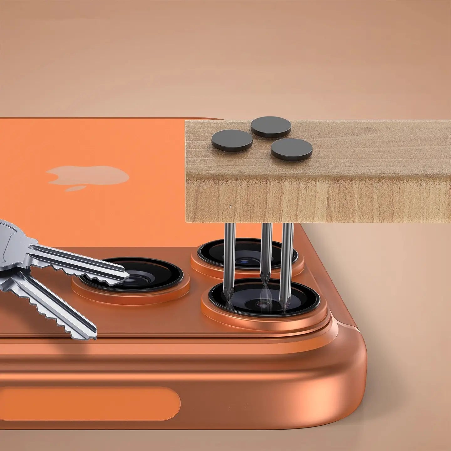 High-quality metal lens protector for iPhone