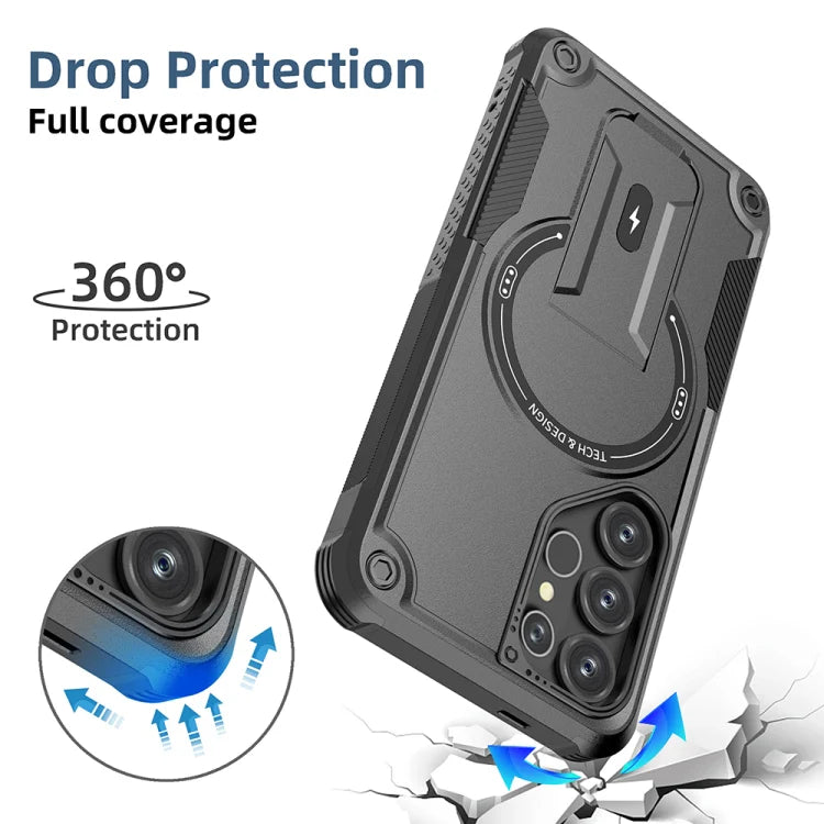 Hyper Grip Invisible Stand Case – Sleek Protection for Samsung.