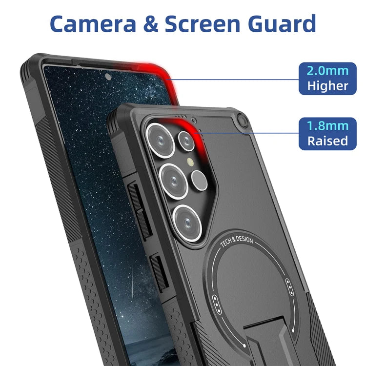 Hyper Grip Invisible Stand Case – Sleek Protection for Samsung.