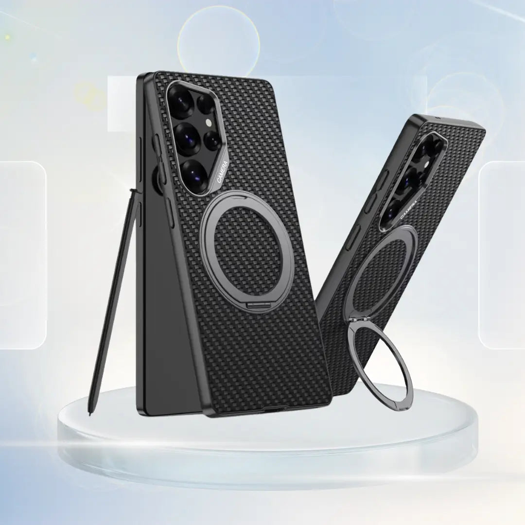 Premium Leather Case with Integrated Metal Kickstand- New Arrival