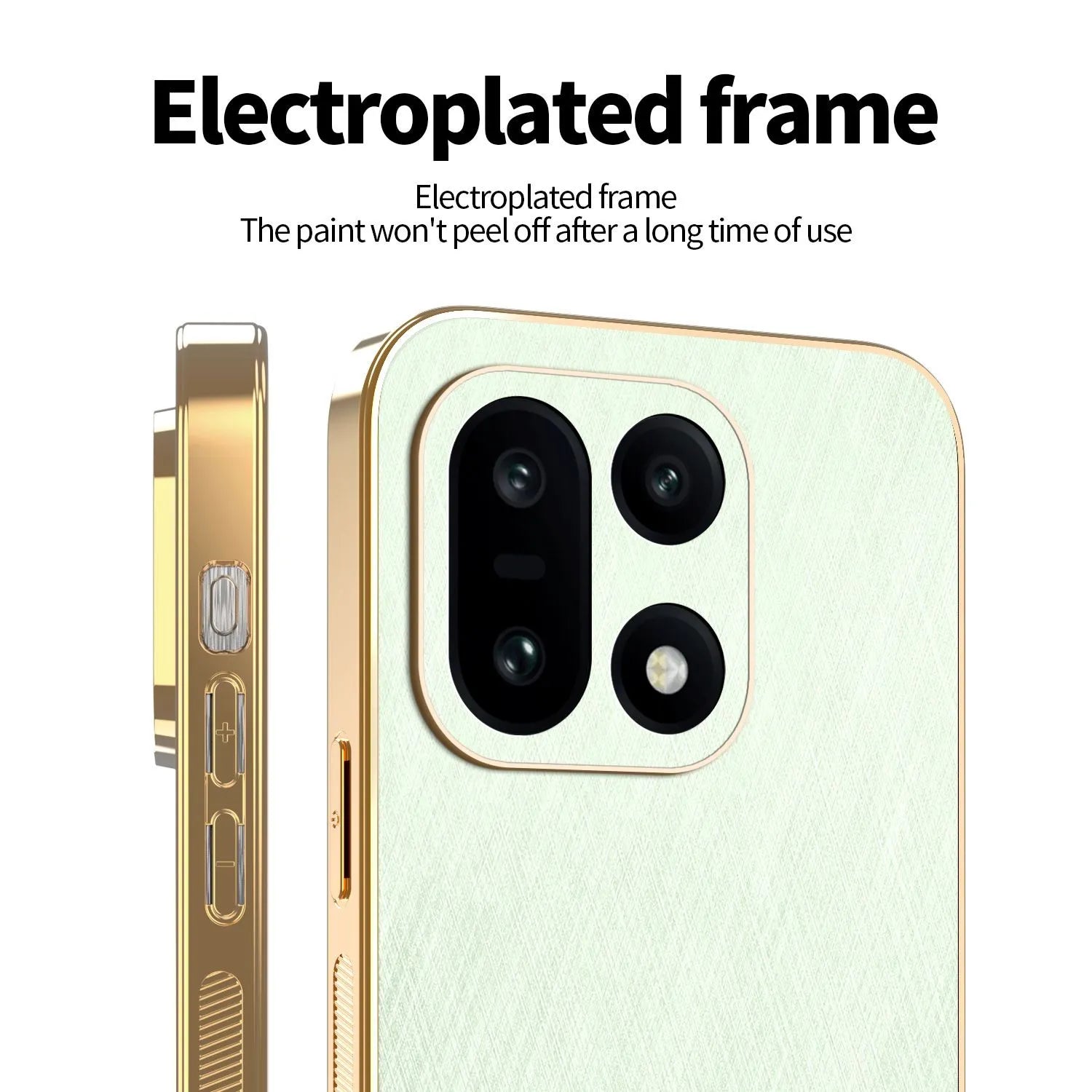 Electroplate Golden Thread Pattern Case