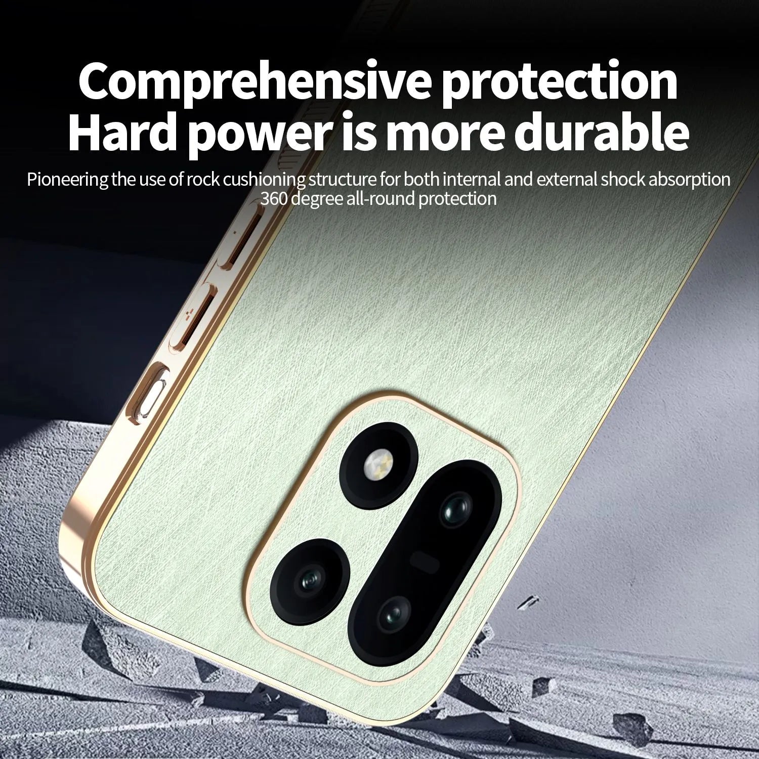 Electroplate Golden Thread Pattern Case