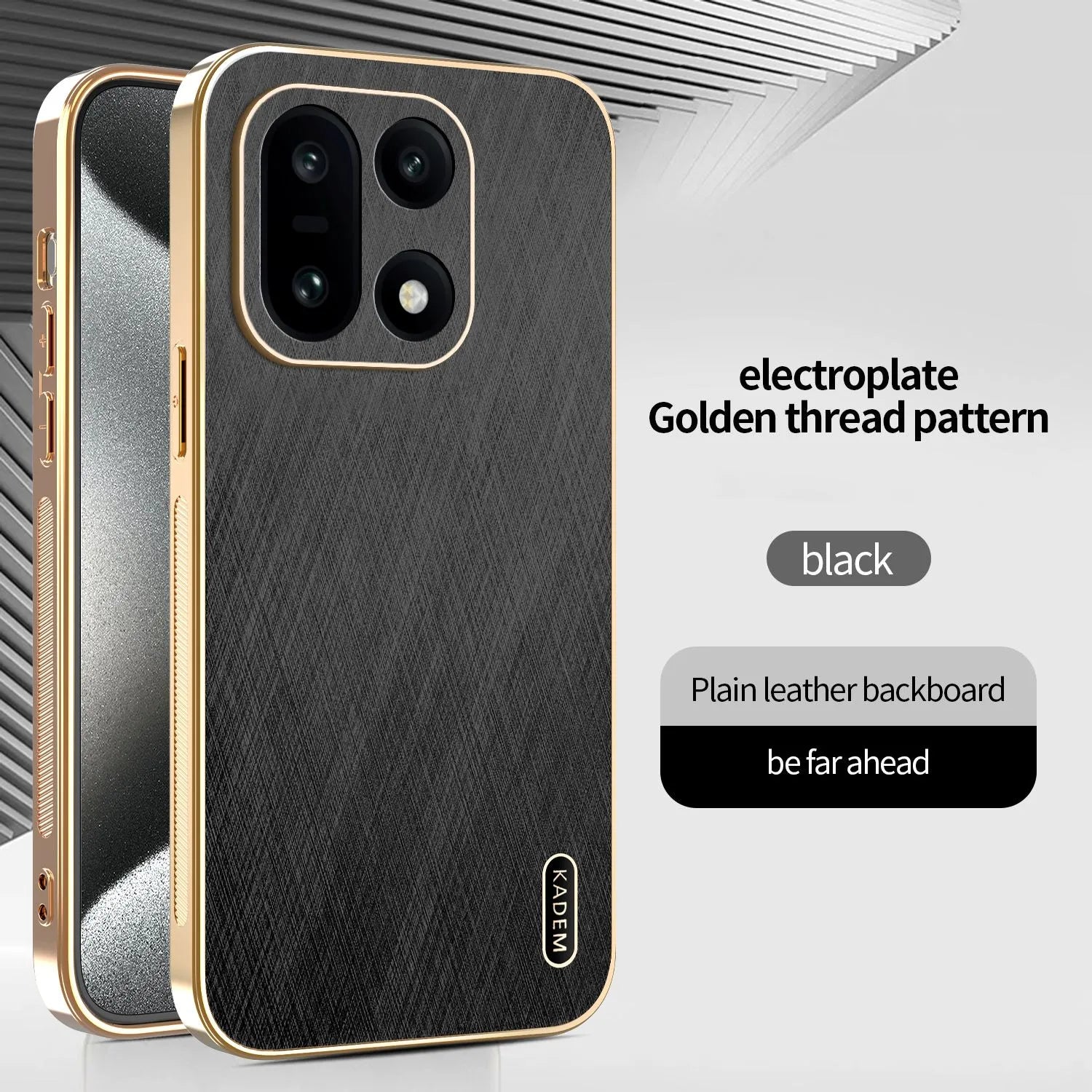 Electroplate Golden Thread Pattern Case
