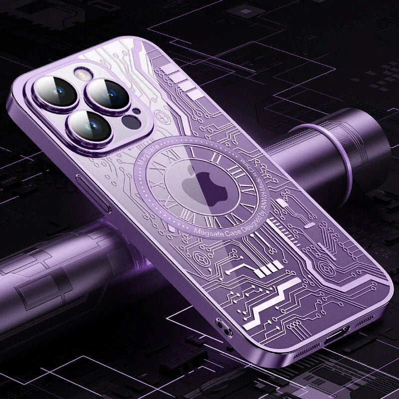 Electroplated Timezone  Case purple