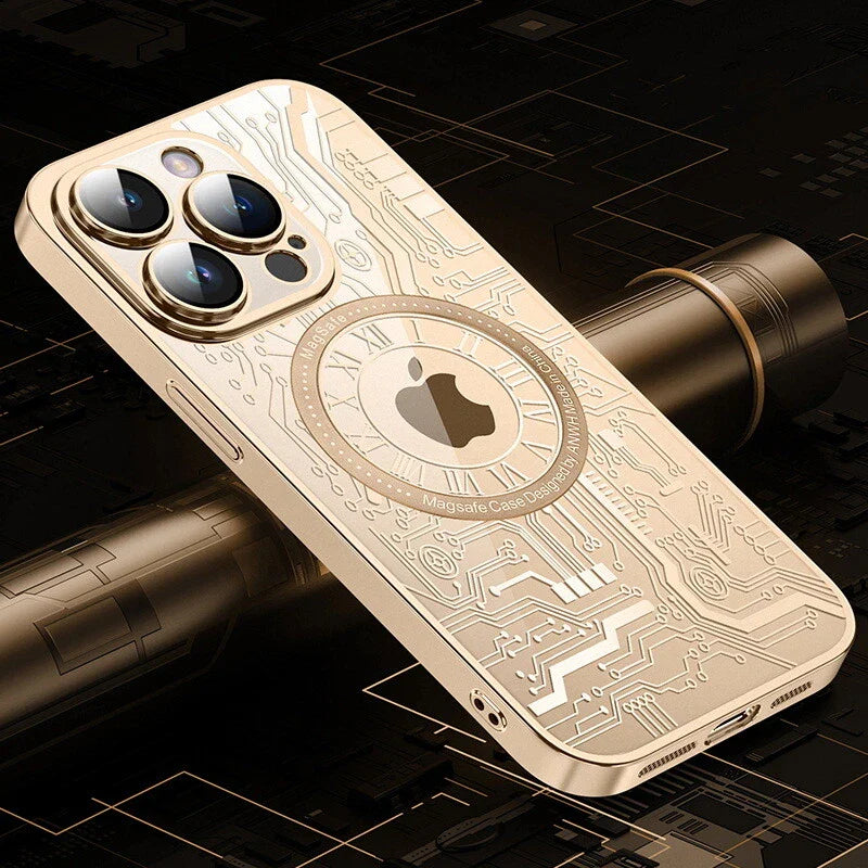 Electroplated Timezone  Case gold