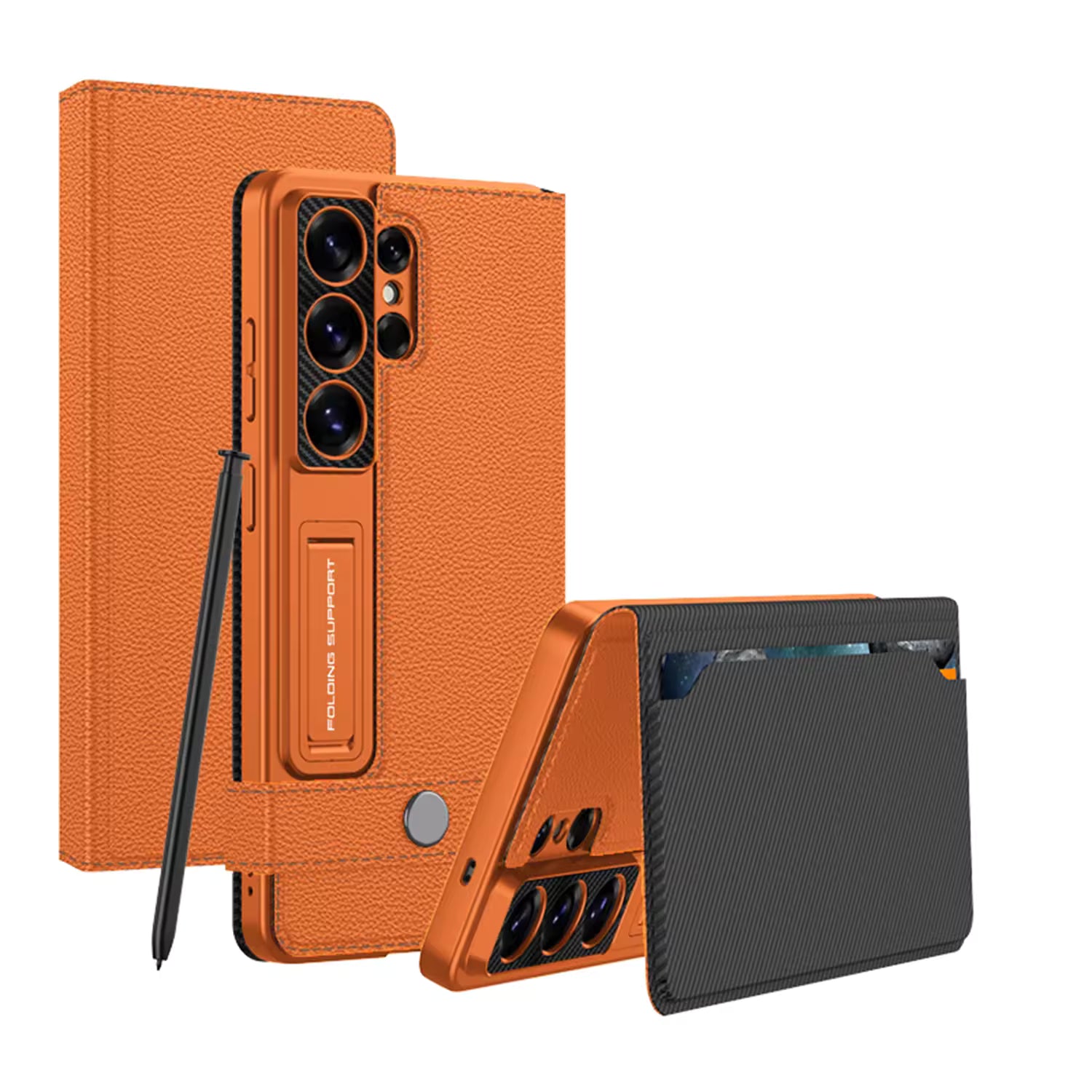 Samsung S26 Ultra matte leather case

