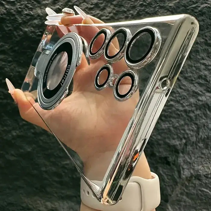 Frameless Magnetic Case with Kickstand for Samsung