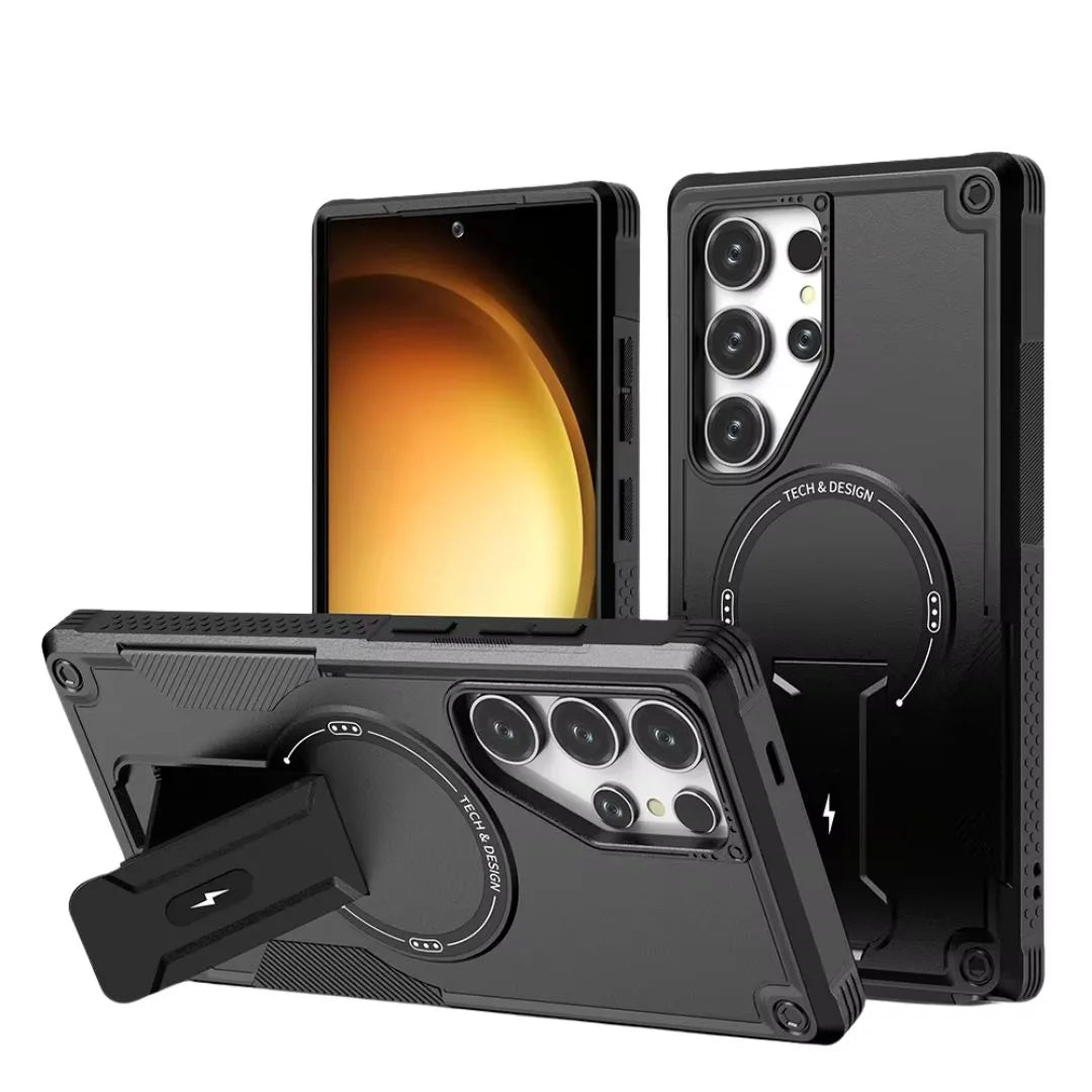 Hyper Grip Invisible Stand Case – Sleek Protection for Samsung.