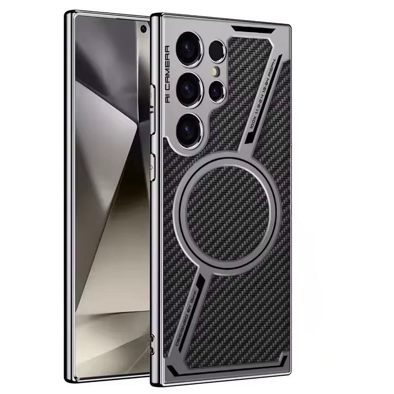 Samsung Galaxy S26 Ultra MagSafe ring stand cover carbon black
