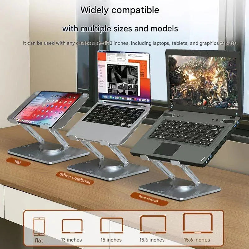 Carbon Steel Laptop and Tablet Stand with Cooling Fan