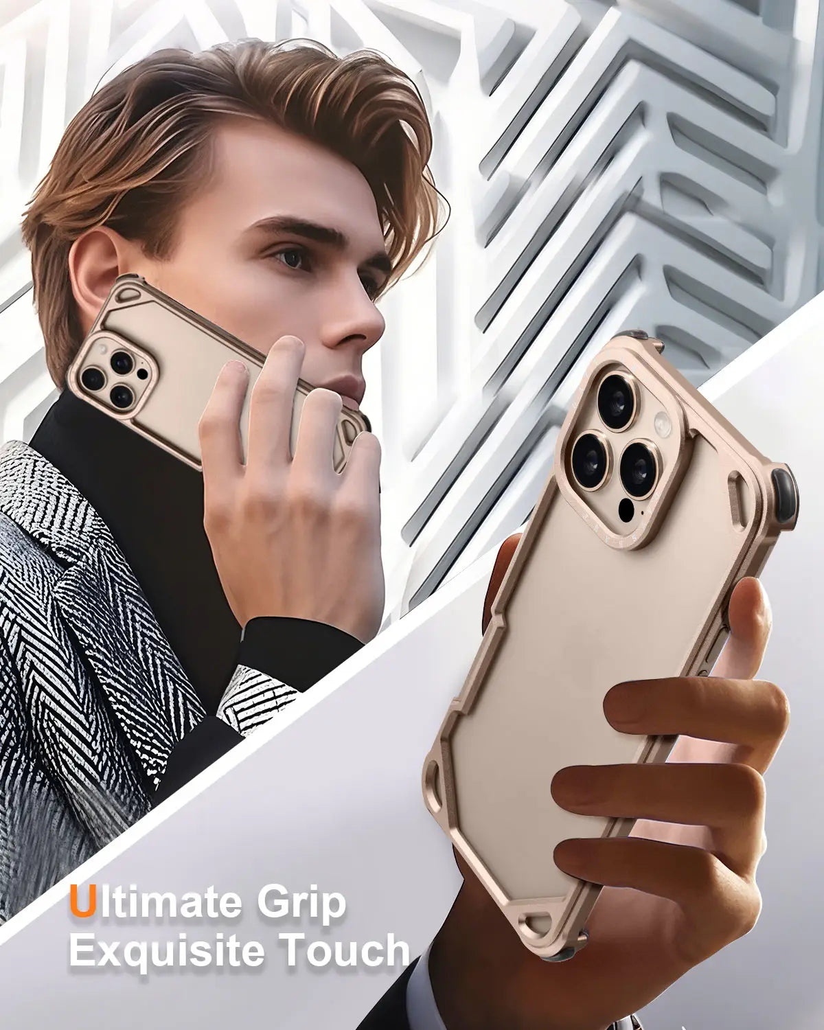 Forged Hollow Metal Guard Case for iPhone – Ultimate Protection & Style