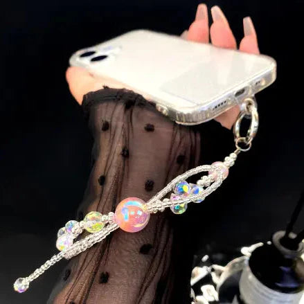 Luxury Pearl Butterfly Crystal Phone Chain