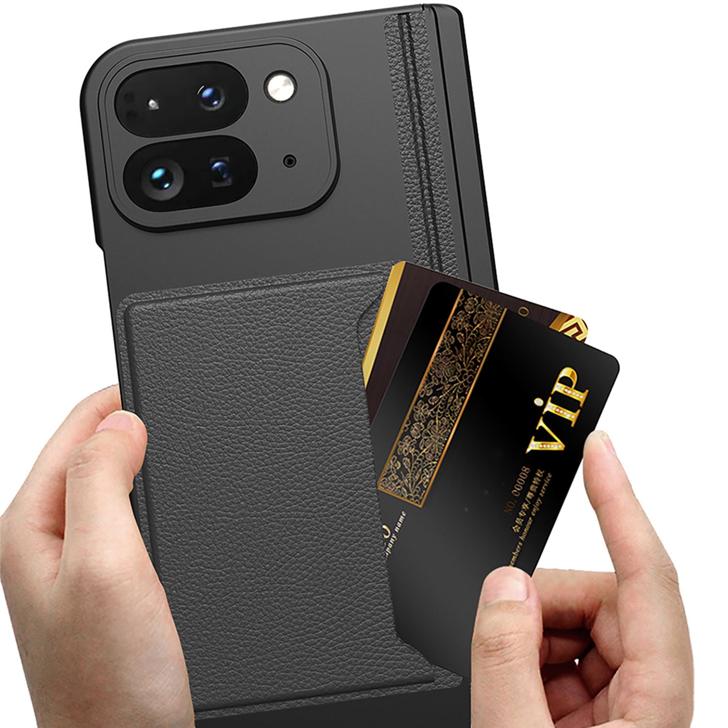 Leather Wallet Case For Google Pixel 9 Pro