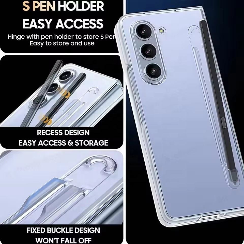 Galaxy Z Fold 7 Clear Fusion S Pen Case