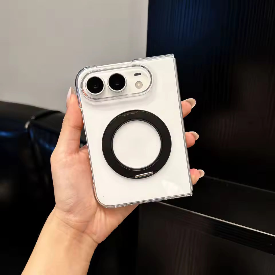 iPhone Duo Fold Shockproof Case with 360° Rotating Kickstand