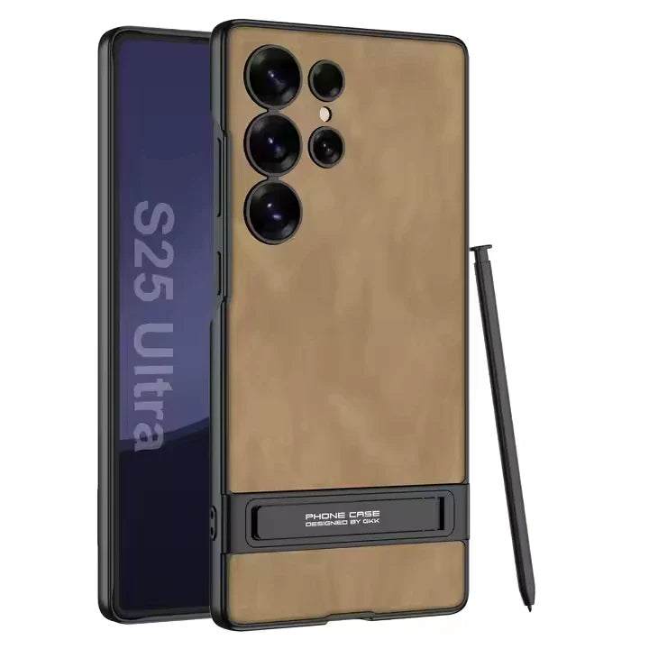 ELVEV Ultra-Thin Leather Bracket Case – Premium