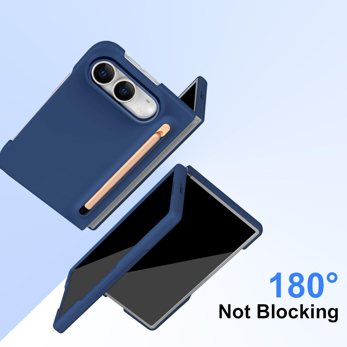 iPhone Duo Fold Business Style Matte Case with Stylus Pen