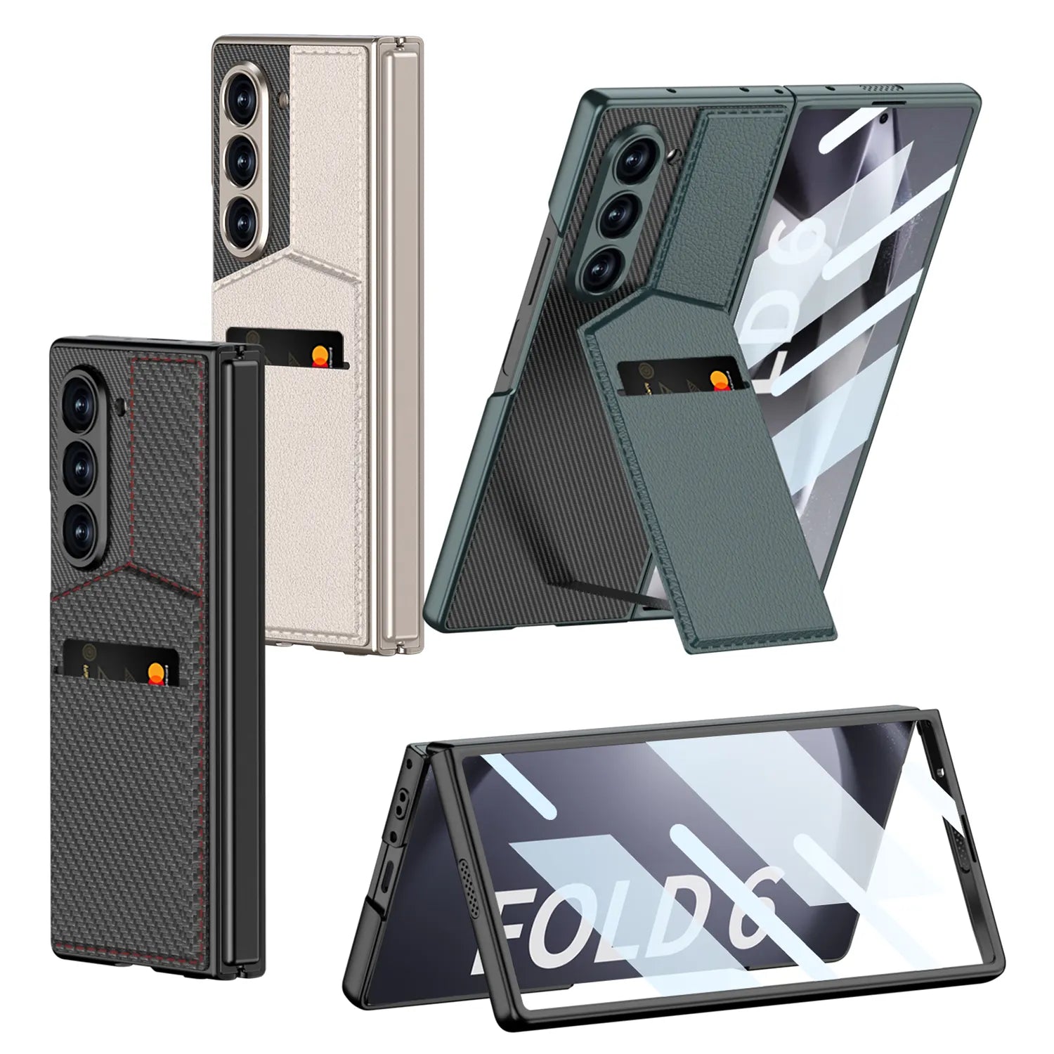 Leather Wallet Kickstand Case