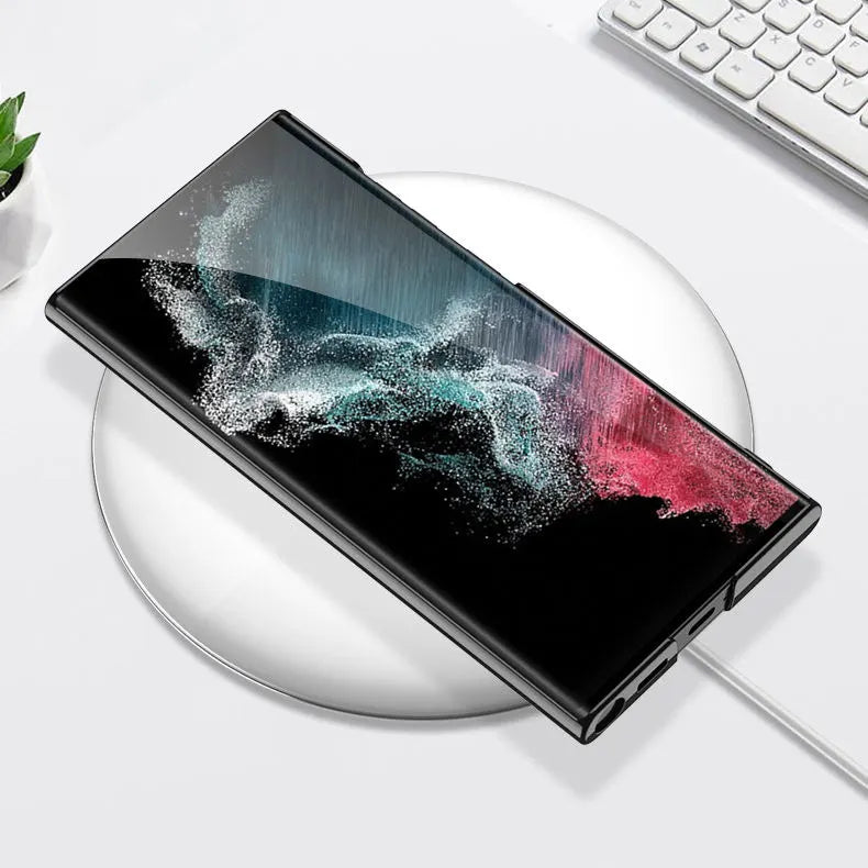 Chrome Edge Transparent Kickstand Case