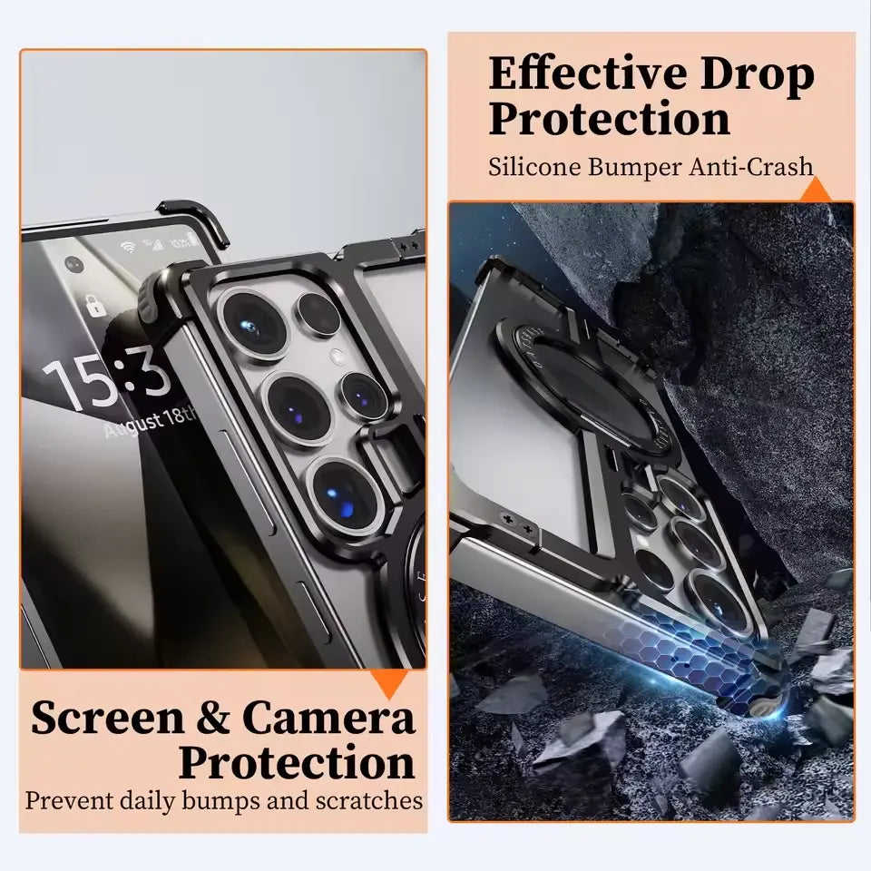 Magnetic Shockproof Ring Case for Samsung