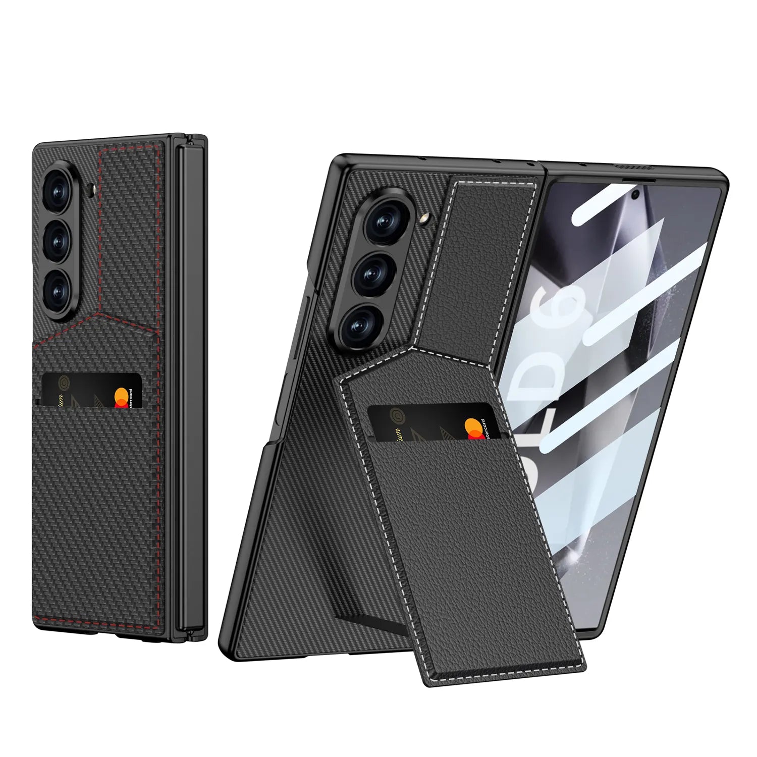Leather Wallet Kickstand Case