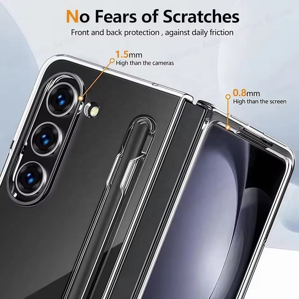 Galaxy Z Fold 7 Clear Fusion S Pen Case