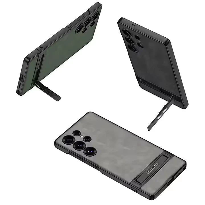 ELVEV Ultra-Thin Leather Bracket Case – Premium