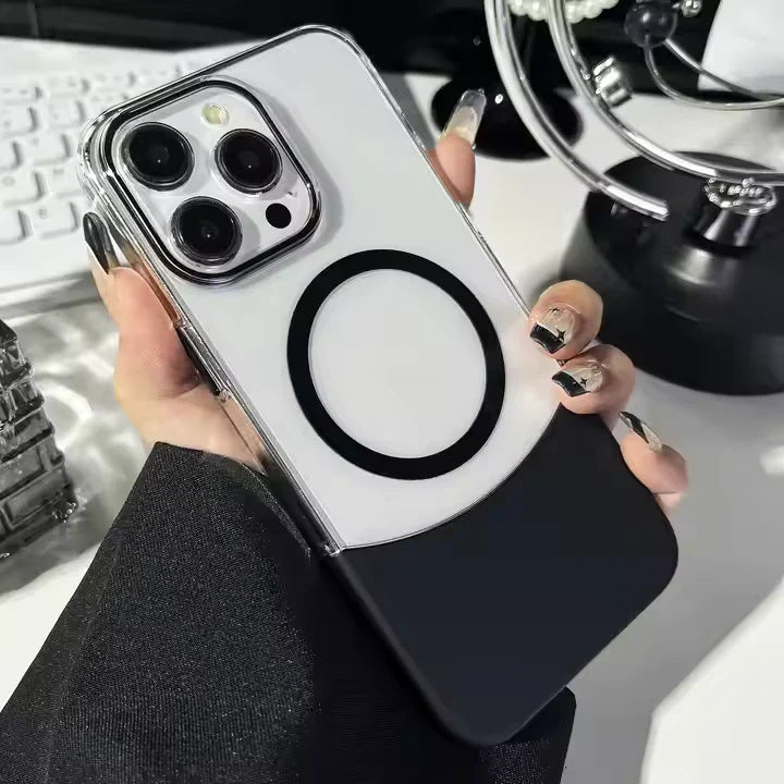 Premium Transparent Magnetic Splicing Cover - iPhone