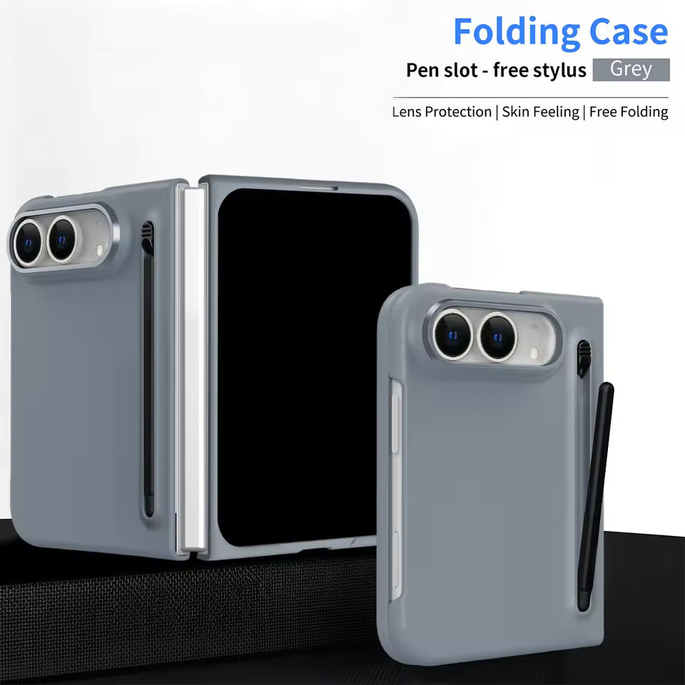 iPhone Duo Fold Business Style Matte Case with Stylus Pen