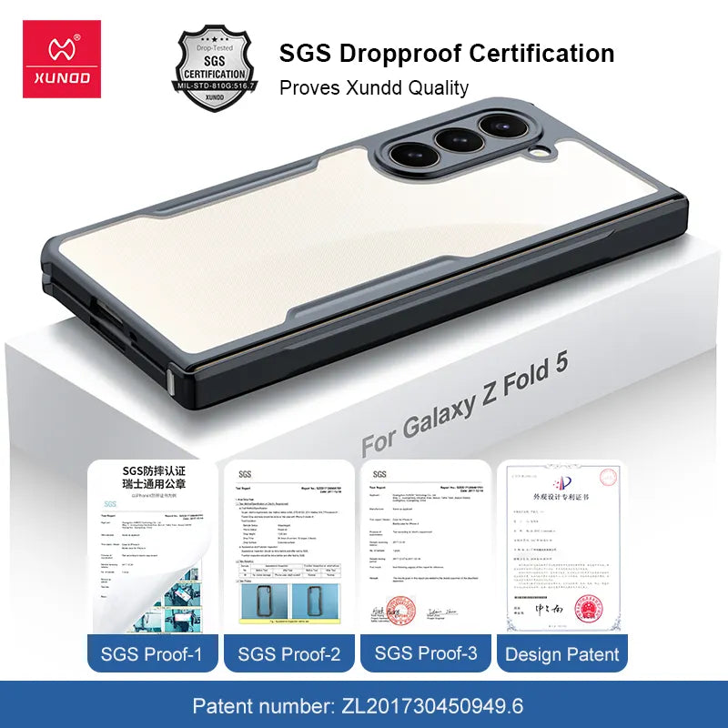 Xundd Shockproof Hinge Protection Airbag Case with Screen Guard.