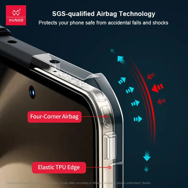 Xundd Shockproof Hinge Protection Airbag Case with Screen Guard.