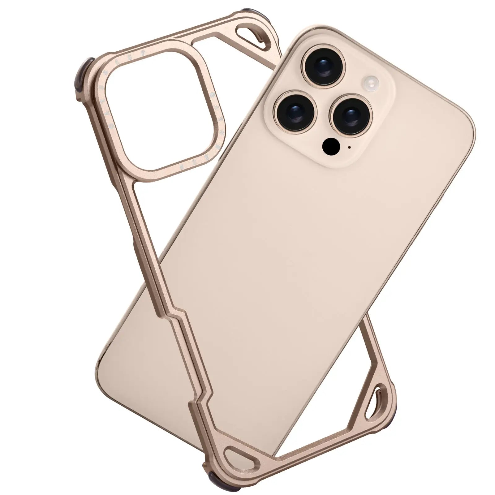 Forged Hollow Metal Guard Case for iPhone – Ultimate Protection & Style