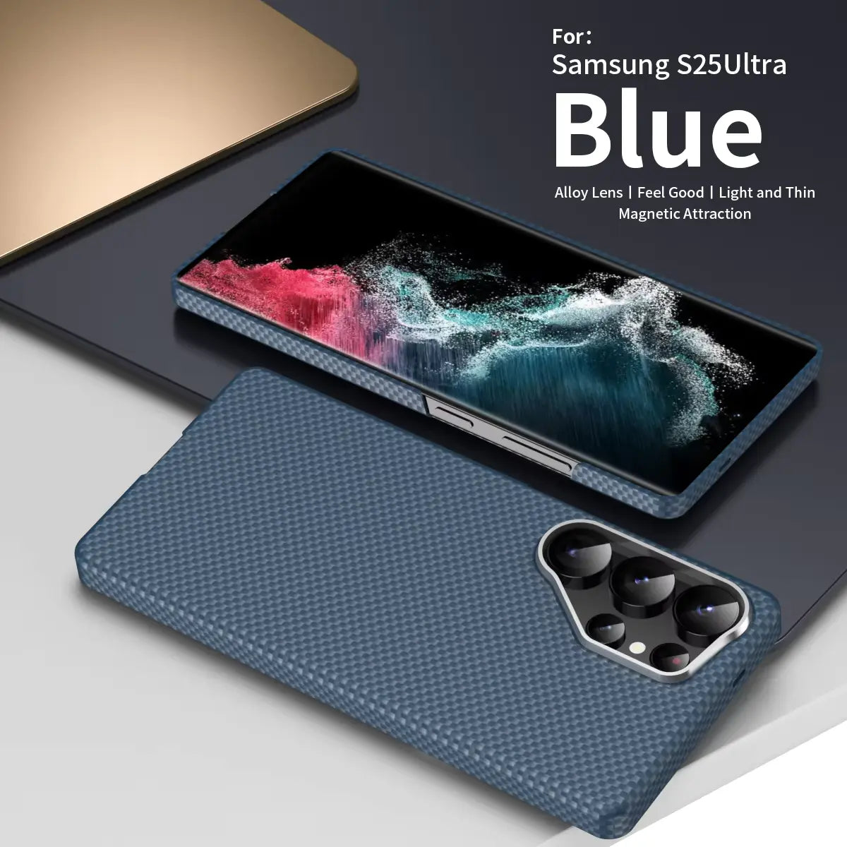 Ultra-Thin Real Carbon Fiber Shockproof Case. - *Luxury Meets Functions*.