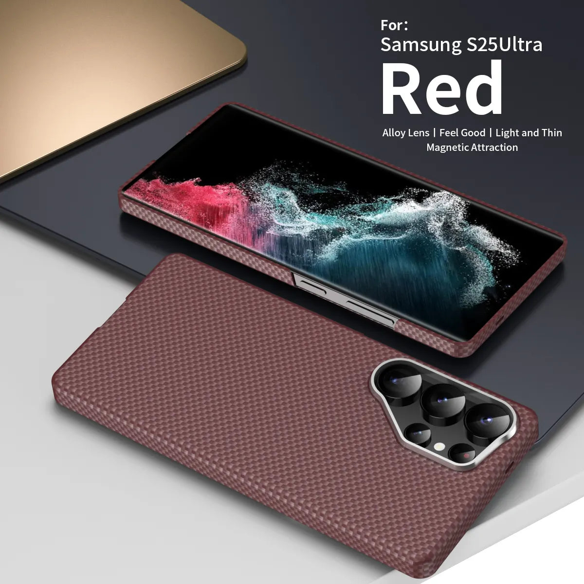 Ultra-Thin Real Carbon Fiber Shockproof Case. - *Luxury Meets Functions*.