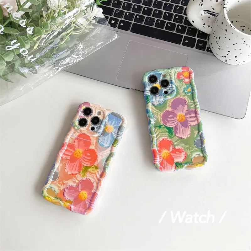 Wave Flower Case - iPhone