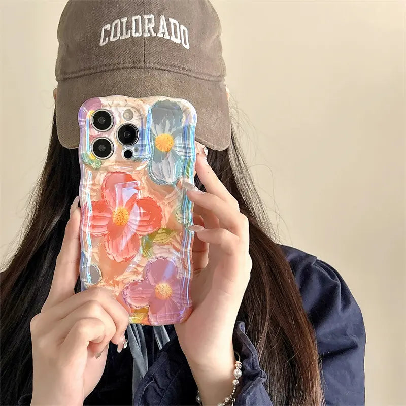 Wave Flower Case - iPhone