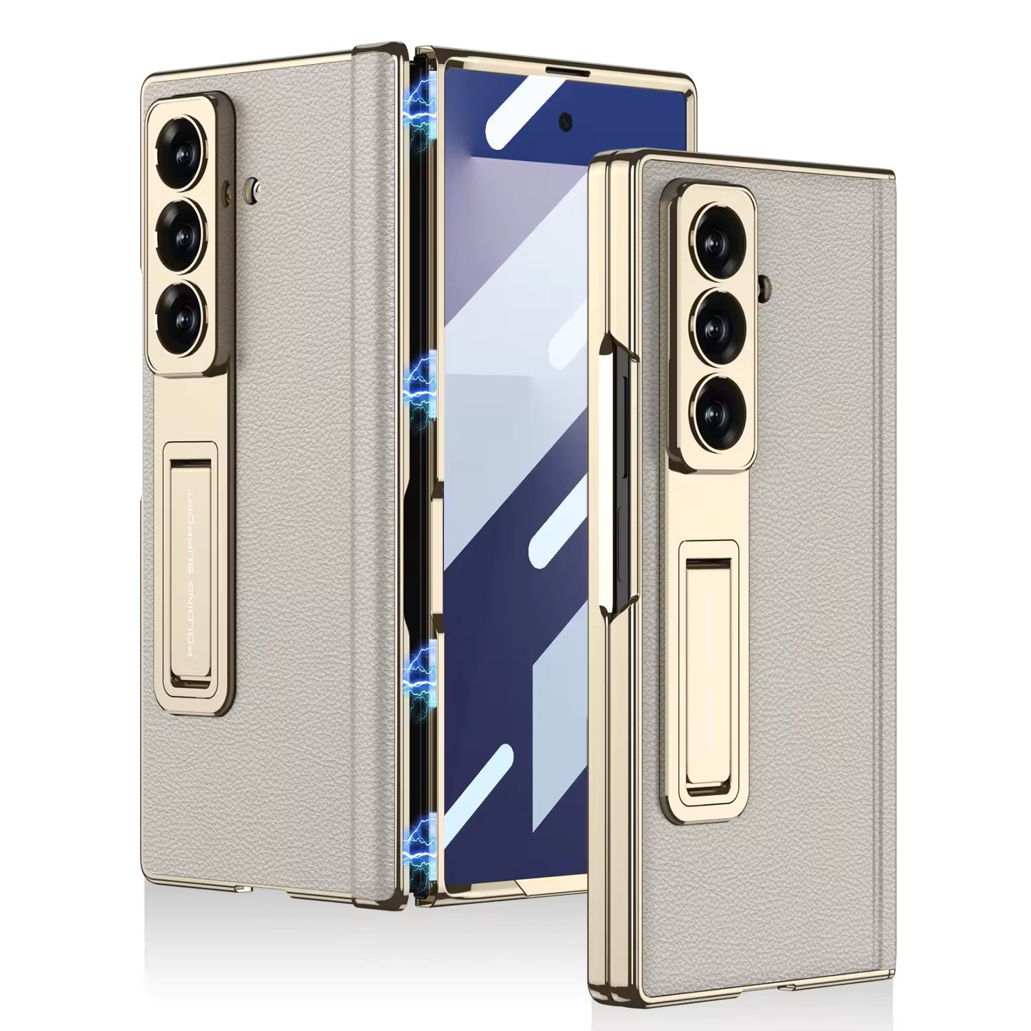 Luxury Electroplating PU Leather Mobile Phone Case