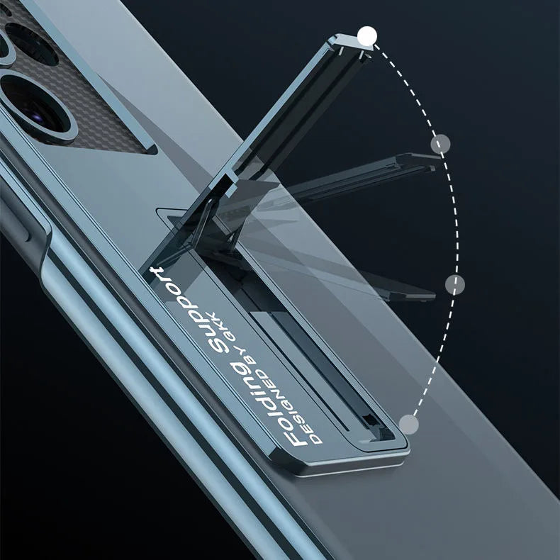 Chrome Edge Transparent Kickstand Case